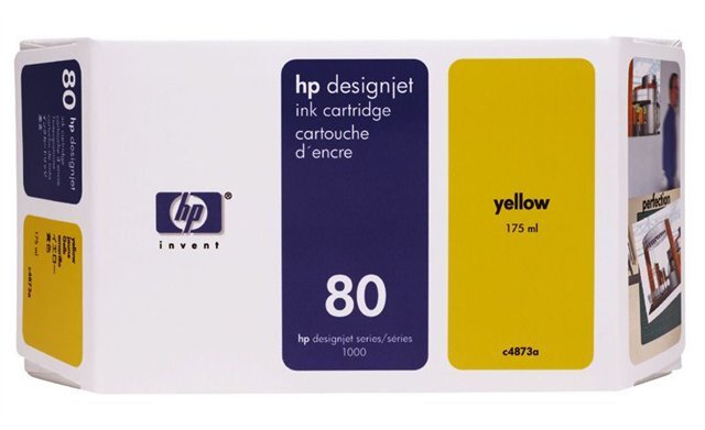 HP 80 sárga patron (C4848A) eredeti