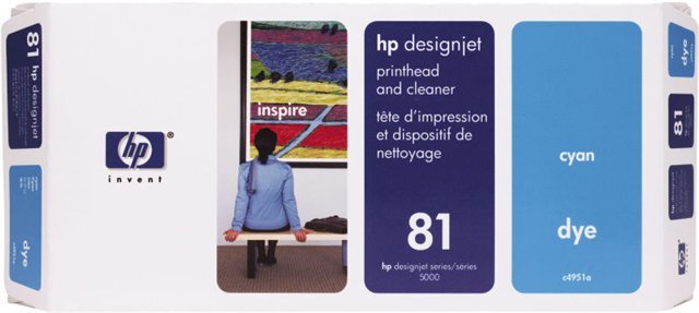 HP 81 ciánkék nyomtatófej (C4951A) eredeti