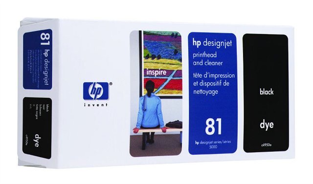 HP 81 fekete nyomtatófej (C4950A) eredeti