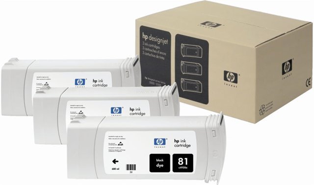HP 81 fekete patron (C4930A) eredeti