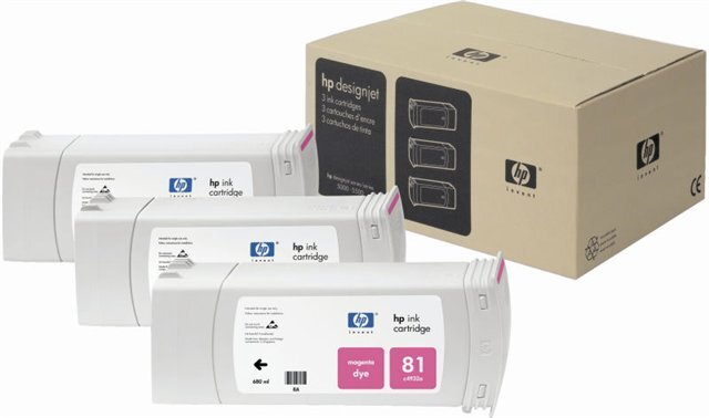 HP 81 magenta patron (C4932A) eredeti