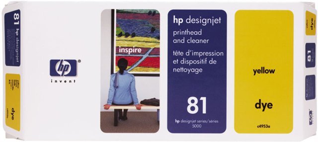 HP 81 sárga nyomtatófej (C4953A) eredeti