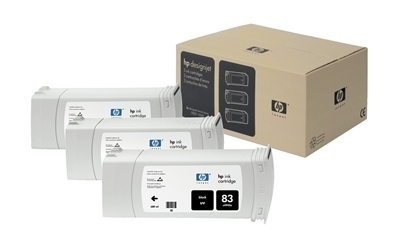 HP 83 fekete patron, 3-as csomag (C5072A) eredeti