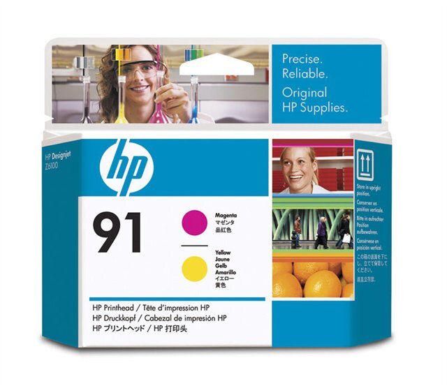HP 91 magenta és sárga nyomtatófej (C9461A) eredeti