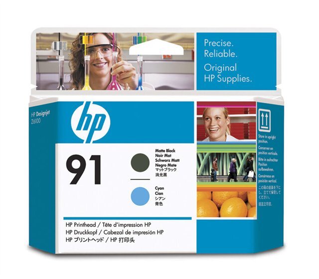 HP 91 matt fekete és ciánkék nyomtatófej (C9460A) eredeti
