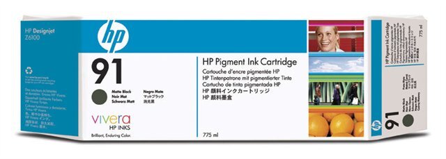HP 91 matt fekete patron, 3-as csomag (C9480A) eredeti