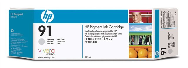 HP 91 világos szürke patron, 3-as csomag (C9482A) eredeti