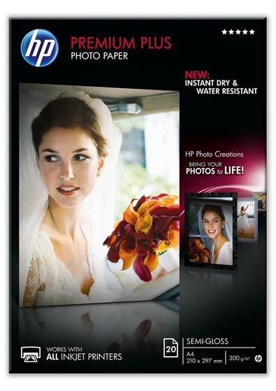 HP CR673A Premium Plus fotópapír, félfényes, A4, 20 lap, 300
