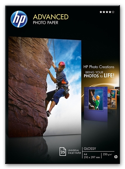 HP Q5456A fényes, A4, 25 lap, 250g/m2 fotópapír