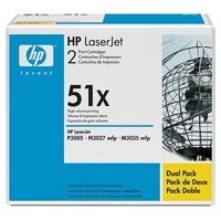 HP Q7551XD toner dupla csomag (2db Q7551X) eredeti