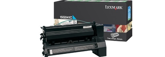 Eredeti Lexmark 15G041C ciánkék toner
