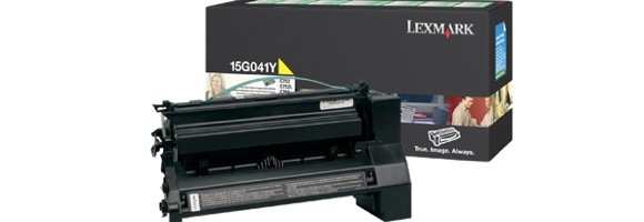 Eredeti Lexmark 15G041Y sárga toner