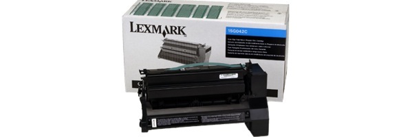 Eredeti Lexmark 15G042C ciánkék toner