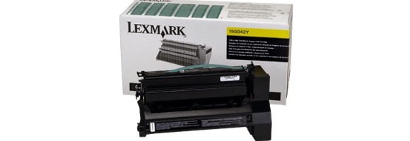 Eredeti Lexmark 15G042Y sárga toner