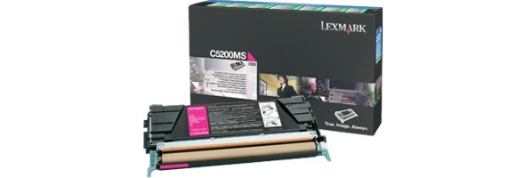 Eredeti Lexmark C5200MS magenta toner