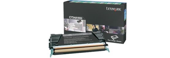 Eredeti Lexmark C734A1KG fekete toner