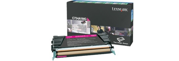 Eredeti Lexmark C734A1MG magenta toner