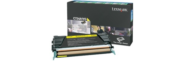 Eredeti Lexmark C734A1YG sárga toner