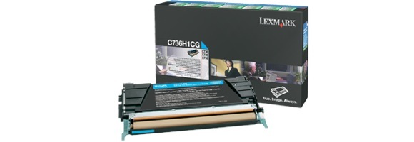 Eredeti Lexmark C736H1CG ciánkék toner