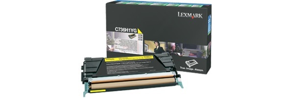 Eredeti Lexmark C736H1YG sárga toner