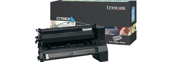 Eredeti Lexmark C7700CH ciánkék toner