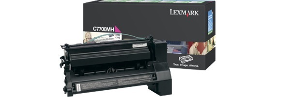 Eredeti Lexmark C7700MH magenta toner