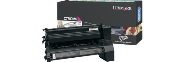 Eredeti Lexmark C7700MS magenta toner