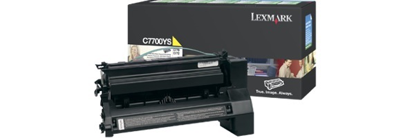 Eredeti Lexmark C7700YS sárga toner