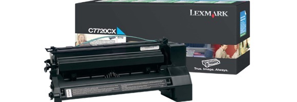 Eredeti Lexmark C7720CX ciánkék toner