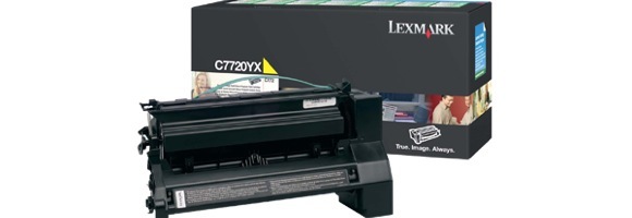 Eredeti Lexmark C7720YX sárga toner