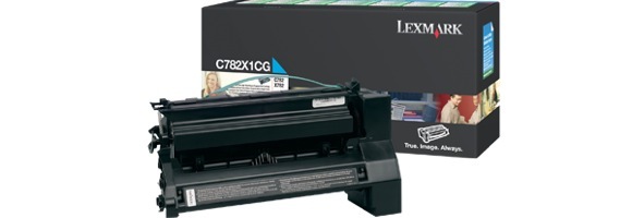 Eredeti Lexmark C782X1CG ciánkék toner