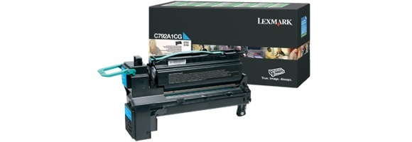 Eredeti Lexmark C792A1CG ciánkék toner