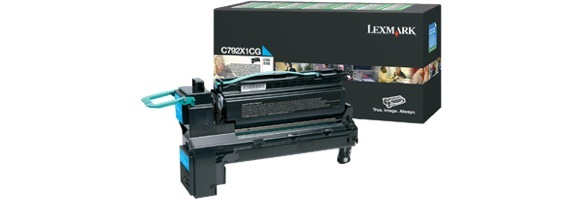 Eredeti Lexmark C792X1CG ciánkék toner