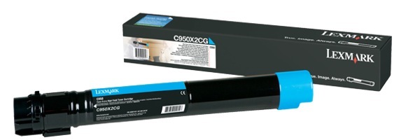 Eredeti Lexmark C950X2CG ciánkék toner