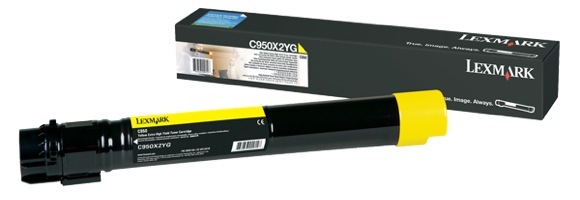 Eredeti Lexmark C950X2YG sárga toner