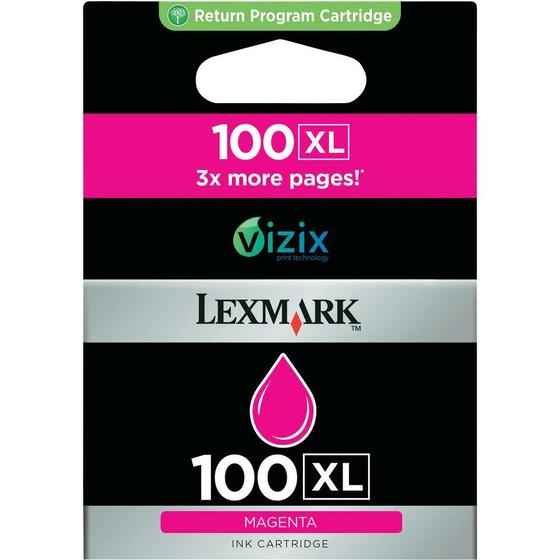 Eredeti Lexmark Vizix 100XL magenta patron