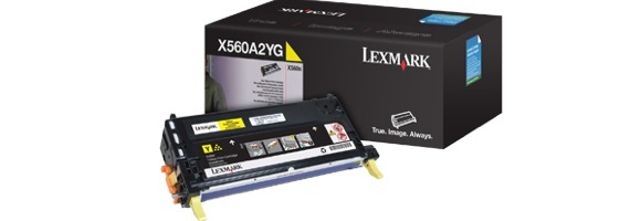 Eredeti Lexmark X560A2YG sárga toner