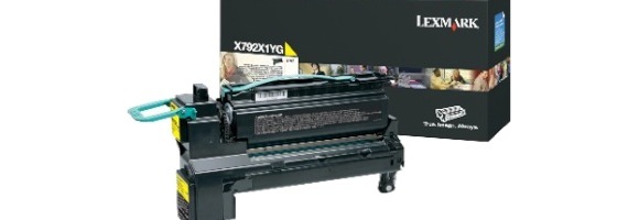 Eredeti Lexmark X792X1YG sárga toner