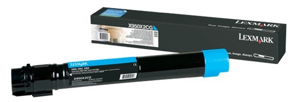 Eredeti Lexmark X950X2CG ciánkék toner