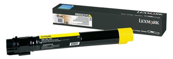 Eredeti Lexmark X950X2YG sárga toner