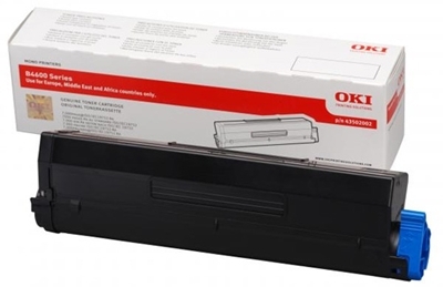 Eredeti OKI 43502002 nagy kapacitású fekete toner