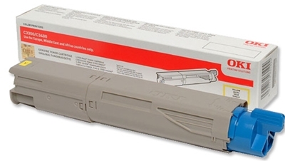 Eredeti OKI 43459329 nagy kapacitású sárga toner