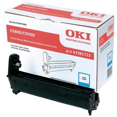 Eredeti OKI 43381723 ciánkék dob