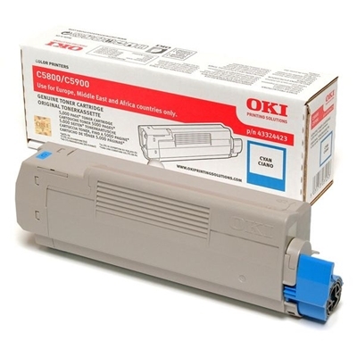 Eredeti OKI 43324423 ciánkék toner