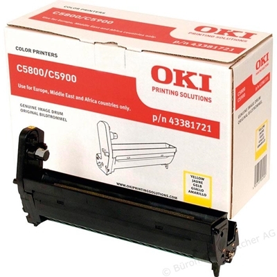 Eredeti OKI 43381721 sárga dob