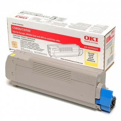 Eredeti OKI 43324421 sárga toner