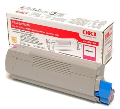 Eredeti OKI 43381906 magenta toner