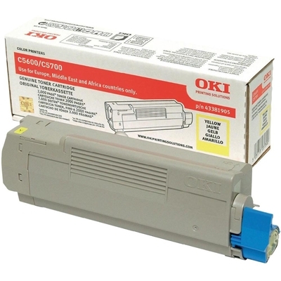 Eredeti OKI 43381905 sárga toner
