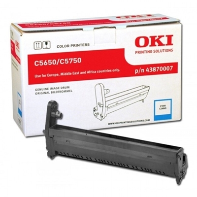 Eredeti OKI 43870007 ciánkék dob