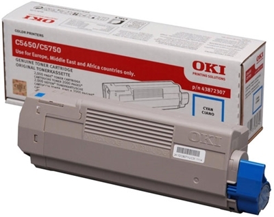 Eredeti OKI 43872307 ciánkék toner